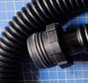 Rubber Medical Grade Hose Assm. 150cm/60" (Black)