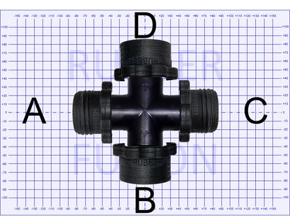 Adapter X-Piece 90°